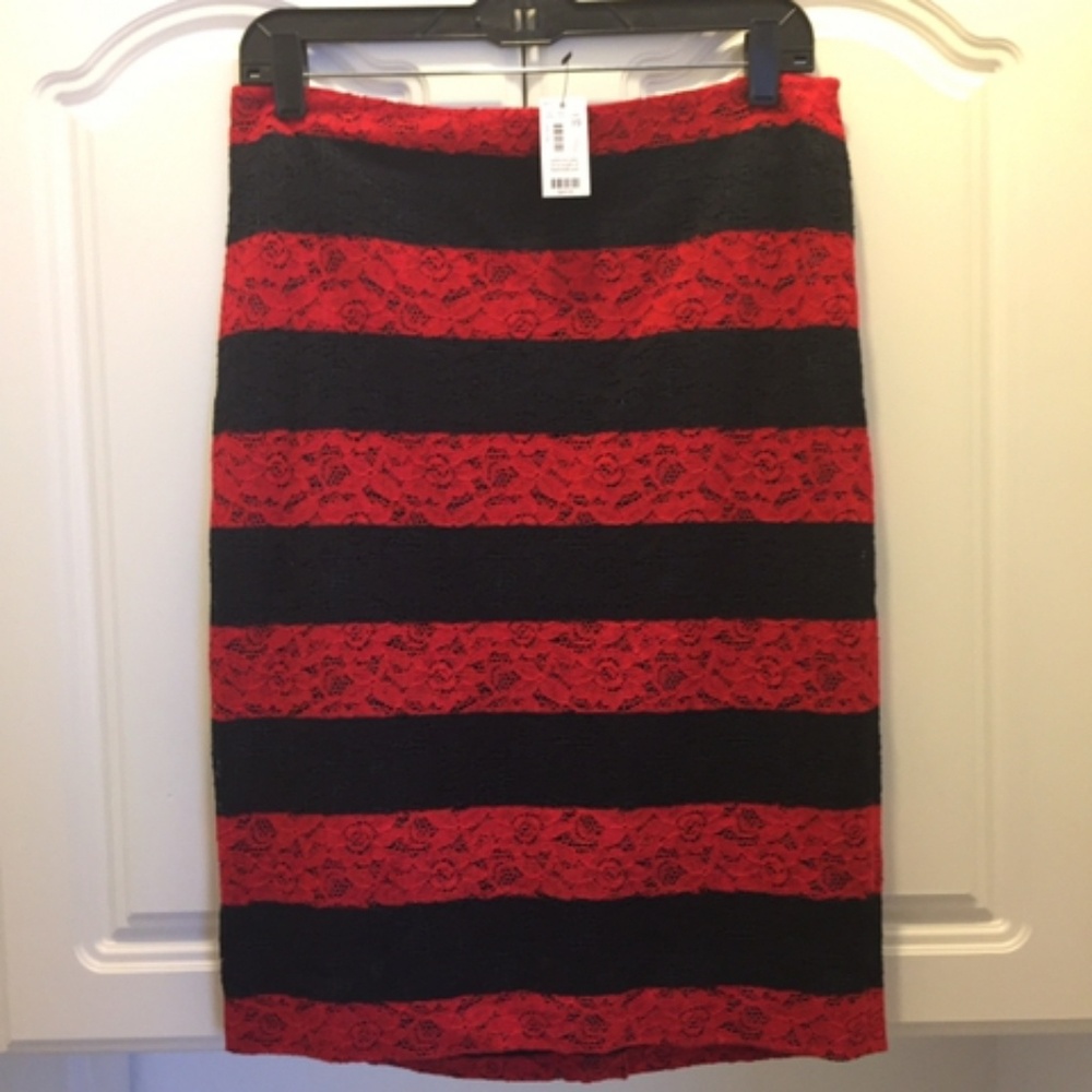 (2) The Limited Striped Skirts